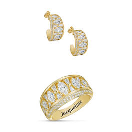 Golden Glow Ring with Matching Earrings 12386 0017 a main