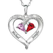 Forever Together Birthstone  Diamond Heart Pendant 4301 003 2 1
