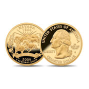 Gold Rush State Quarter Clad Proof collection 11244 0011 a main