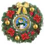 Green Bay Packers Personalized Lighted Christmas Wreath 1313 001 8 1