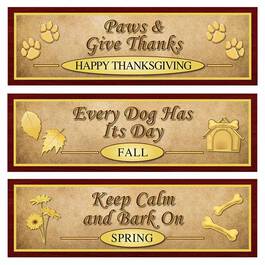 Dog Welcome Sign Set 1473 008 9 2