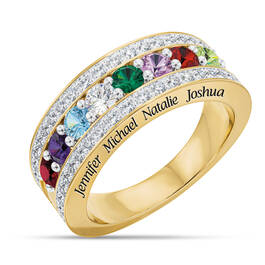 My Loved Ones Name Engraved Birthstone Diamond Ring 10460 0010 a main
