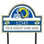 NFL Helmet Address Plaques, NFL Pride Personalized Address Plaques 5463 0405 a rams