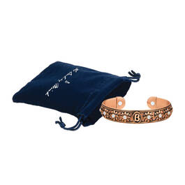 Personalized Vitality Copper Magnetic Bracelet 10929 0015 g gift pouch