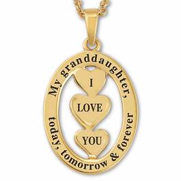 My Granddaughter I Love You Diamond Pendant 5185 001 4 3