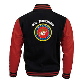 The Personalized US Marines Varsity Jacket 10263 0043 b back