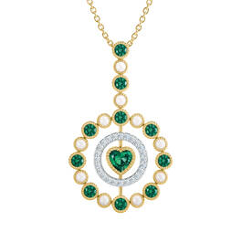Love Embrace Birthstone Diamond Necklace 6928 0014 e may