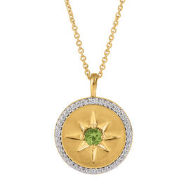 Birthstone & Diamond Star Pendant 12370 0015 i august