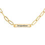 Rectangle Cable Chain with Personalized Name Plate 11886 0030 b closeup