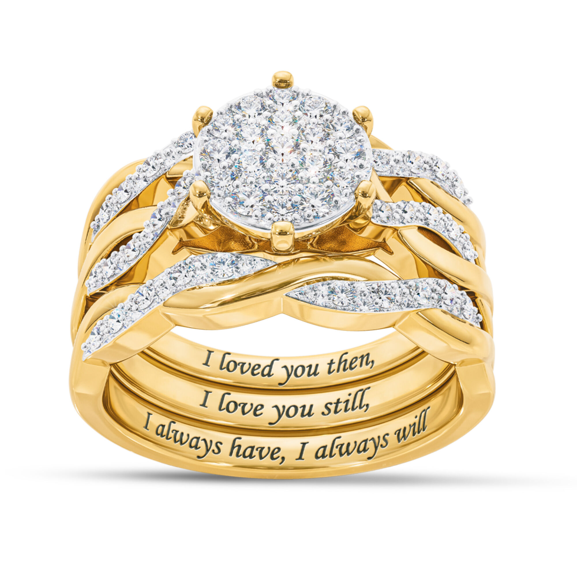Our Love is Forever Diamond Ring Set