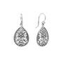 Sterling Silver Floral Teardrop Earrings 11142 1350 a main