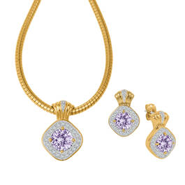 Birthstone Necklace Earring Set 10787 0016 f june