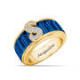 Personalized Birthstone Diamond Initial Ring 11033 0016 i september
