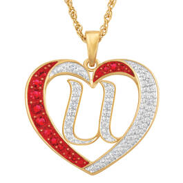 Personalized Diamond Initial Heart Pendant with FREE Poem Card 2300 0060 u initial
