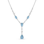 White Blue Topaz Necklace Earring Set 11142 2093 b pendant