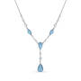 White Blue Topaz Necklace Earring Set 11142 2093 b pendant