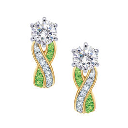 Birthstone Swirl Earrings 6503 0033 h august