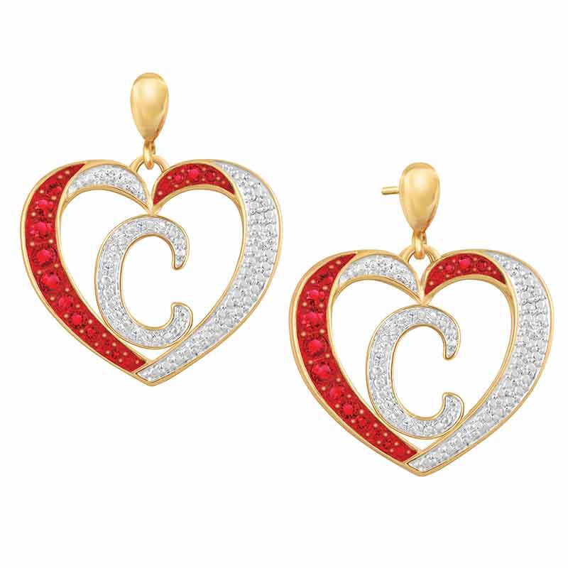 Personalized Diamond Initial Heart Set 2300 005 2 3