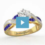 personalized birthstone ring