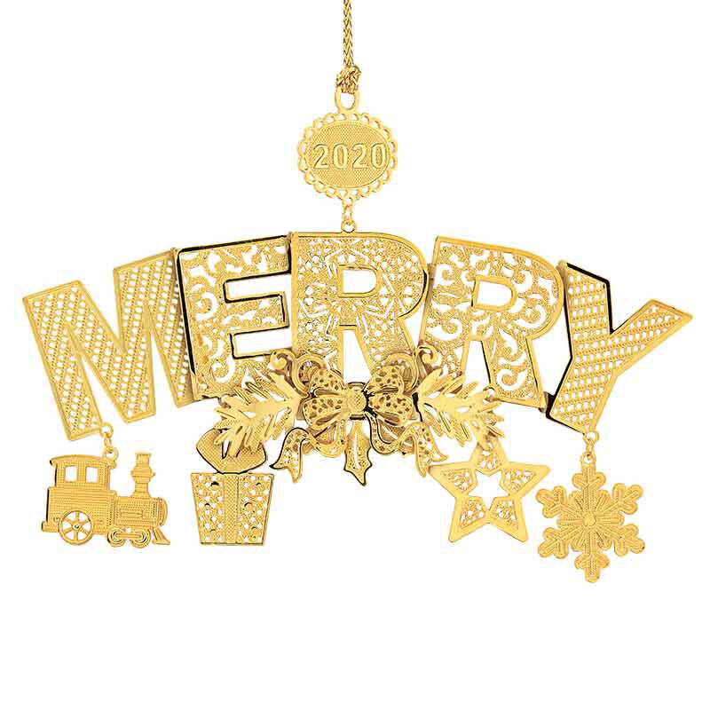 The 2020 Gold Christmas Ornament Collection 2161 008 4 3