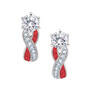 Birthstone Swirl Earrings, Birthstone Swirl Earrings 6366 0021 g july