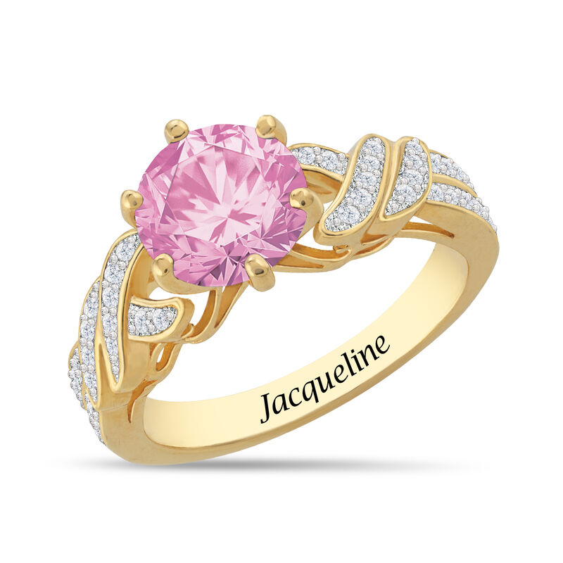 Personalized Beautiful Birthstone Ring 11065 0017 f june