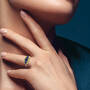 Neptune Blue Sapphire 9kt Gold Ring, Neptune Blue Sapphire 9kt Gold Ring 12517 0019 m model