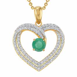 Personalized Birthstone Heart Pendant 6307 001 5 5