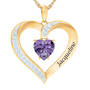 The Birthstone Heart Pendant 6015 0026 b february