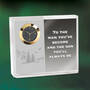 To The Man You ve Become Personalized Son Crystal Desk Clock 10614 0015 b clock