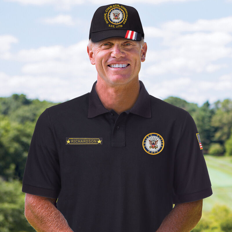 Us navy polo shirt on sale