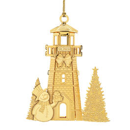 2022 Gold Ornament Collection 6536 0026 g lighthouse