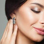 The Midnight Elegance Earrings, The Midnight Elegance Collection 12203 0042 n model