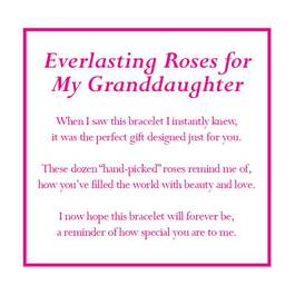 Dozen Roses Granddaughter Bracelet 1519 001 0 5