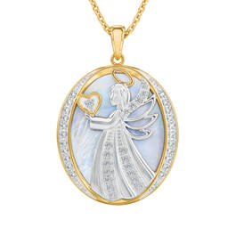 Guardian Angel Diamond Pendant 10114 0010 b front