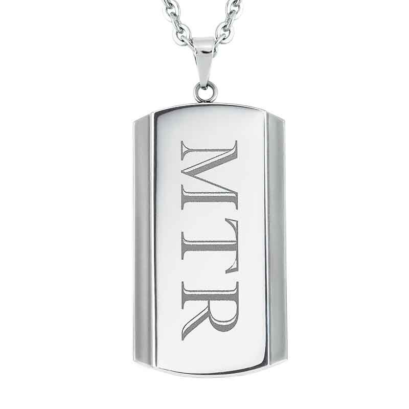 Lonnie Luxury Dog Tag Necklace Personalized Name Fathers Day Birthday Gifts Jewelry