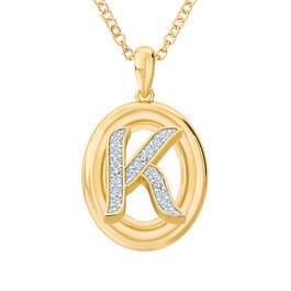 Diamond Initial Pendant 1250 0054 k pendant