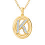 Diamond Initial Pendant 1250 0054 k pendant