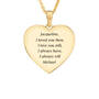 I Love You Diamond Wrapped Pendant 11492 0010 c back