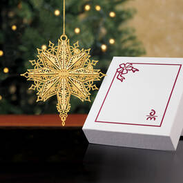 Annual Gold Christmas Ornament 11016 0033 g gift box