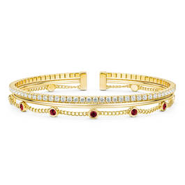 Personalized Luxe Birthstone Cuff 11997 0010 a main