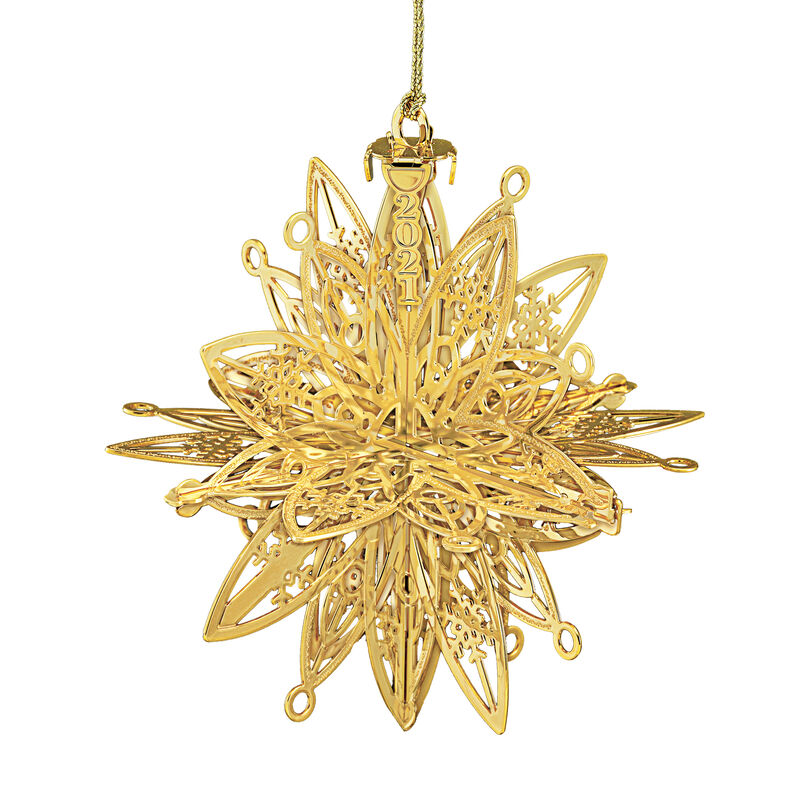2021 Gold Christmas Ornament Collection 2798 0028 i snowflake