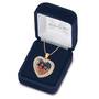 Dozen Rubies Floating Gemstone Pendant 1348 001 7 3