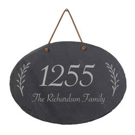 The Personalized Family Slate Address Sign 10607 0014 a main