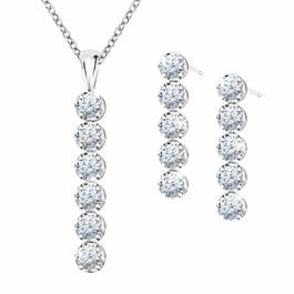 Wondrous Waterfalls Diamonisse Earring and Pendant Set 0839 003 1 1