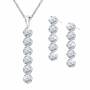 Wondrous Waterfalls Diamonisse Earring and Pendant Set 0839 003 1 1