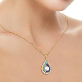 Blue Wave Genuine Pearl Pendant 11012 0011 m model