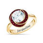 Love Knot Birthstone Ring with Free Matching Earrings 12097 0025 a main