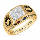 FREEDOM ISNT FREE US Air Force Diamond Patriot Ring 5958 008 4 1