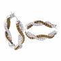 Chocolate Swirl Diamonisse Inside Out Hoops 4923 001 4 2